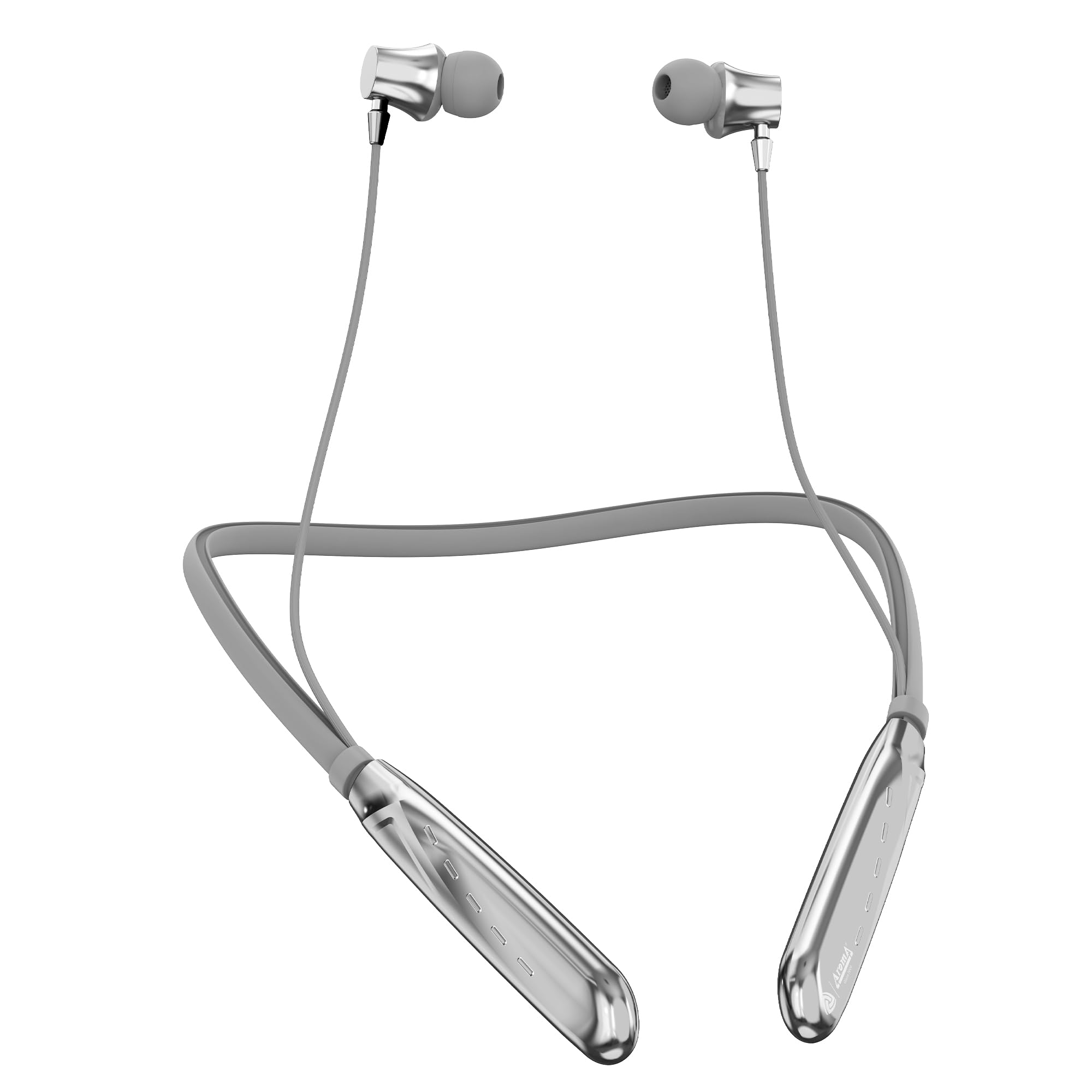 aroma nb119 tronix upto 100 hr playtime*,enc,fast charging,dual pairing neckband bluetooth