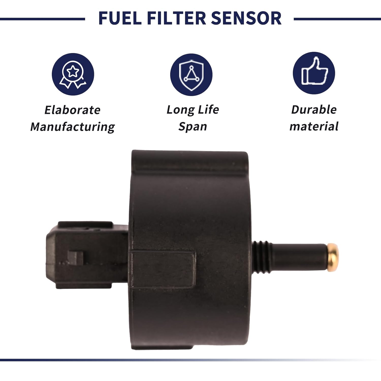 1J430-43880 Fuel Filter Sensor Tractor Switch Assembly Compatible with Kubota V1803 V2403 V3307 V3800 Engine