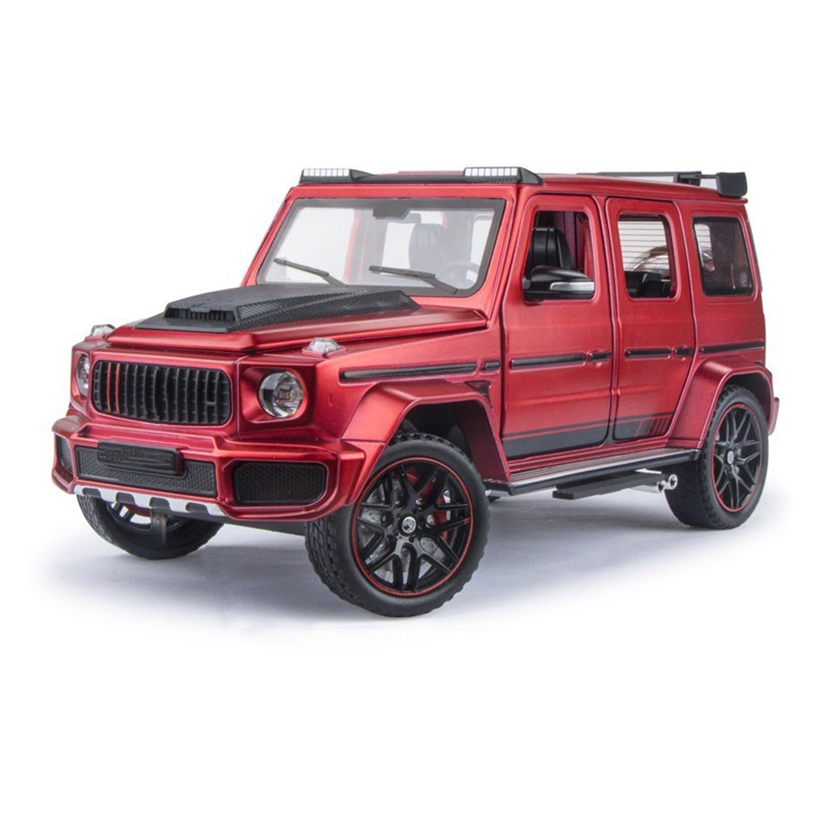 MOCALUX Scale Die-Cast Model Car 1:24 For BRABUS G800 Alloy Die Casting Model Car Ornaments(Red)