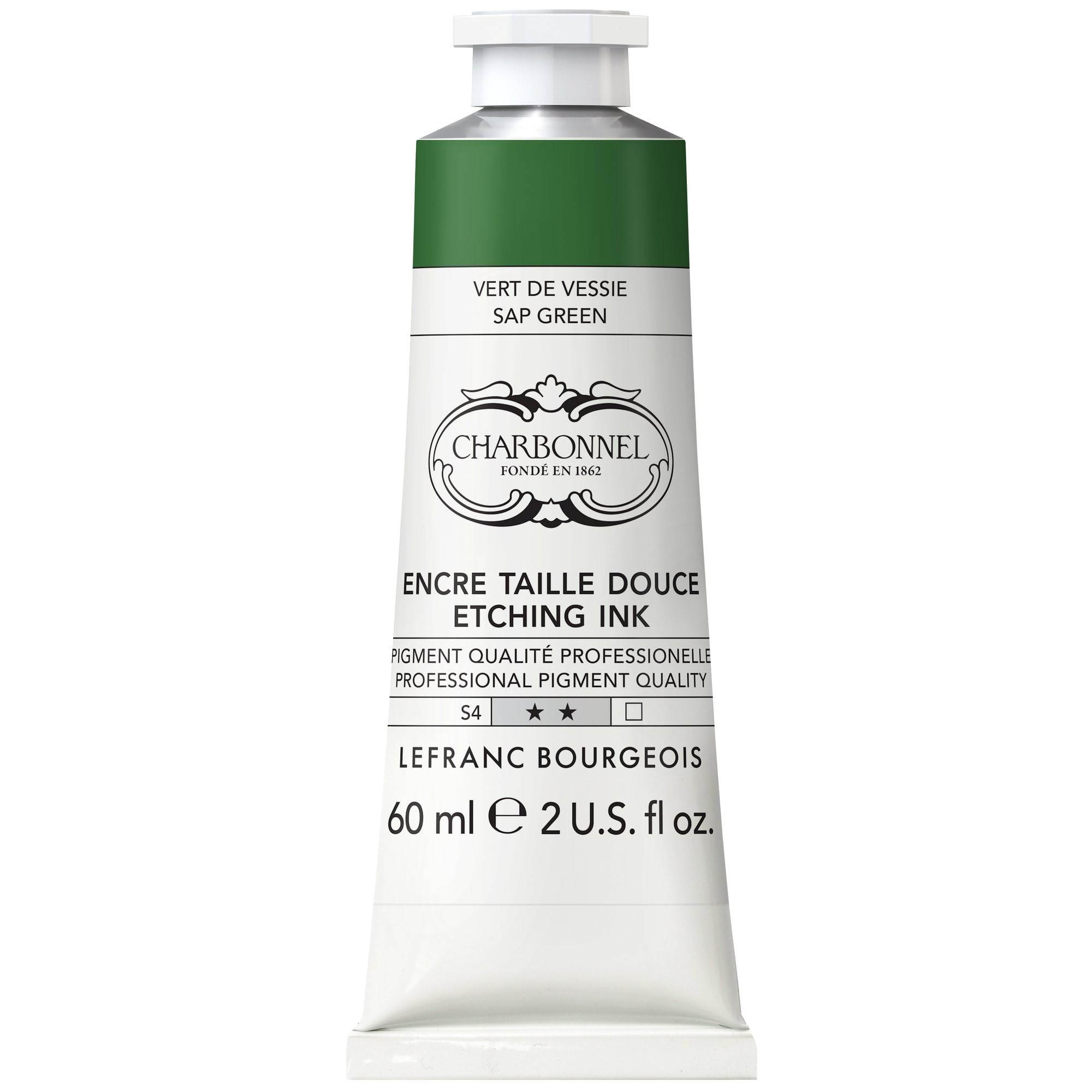 Lefranc Bourgeois Charbonnel, colori per stampa in rame, altamente pigmentati, eccellente resistenza alla luce, vegano, colori vivaci, resistente all'invecchiamento, tubo da 60 ml, colore blu cobalto