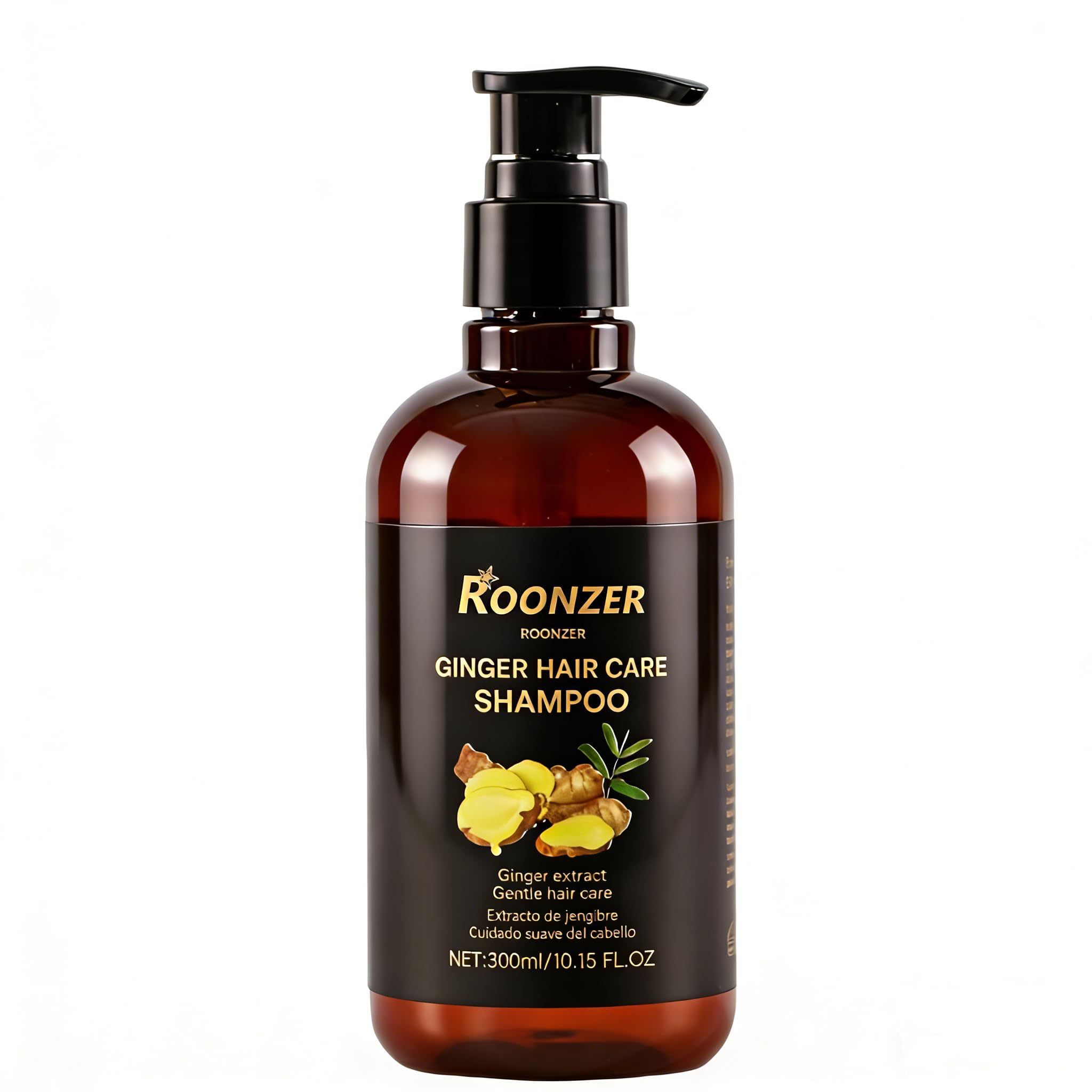ginger shampoo Blend of Ginger Root Oil & Premium Hair Care Components- Hair Regrowth Shampoo, Hair Growth, Anti-Hair Loss Hair Shampoo for Women & Men 300ml