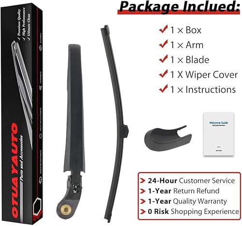 Vista 36 de OTUAYAUTO Juego de limpiaparabrisas trasero - Reemplazo para BMW X3 2018-2023 OEM Factory Style Repuesto para BMW X3 G01 2018-2023