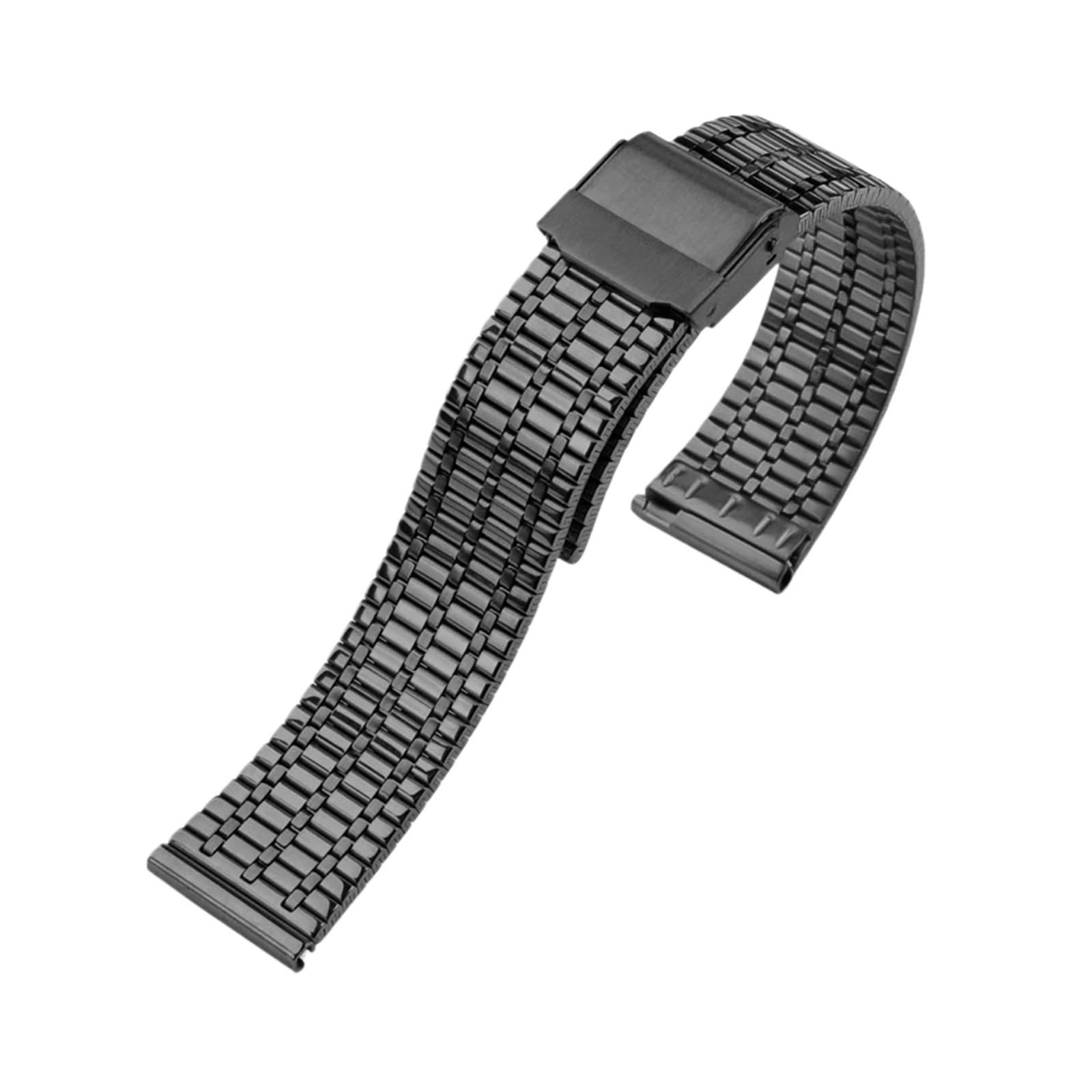 Men's Mesh Strap Compatible With GT/2/3 Metal Steel Strap Color Block WatchChain 20/22mm(Black,22mm-width)