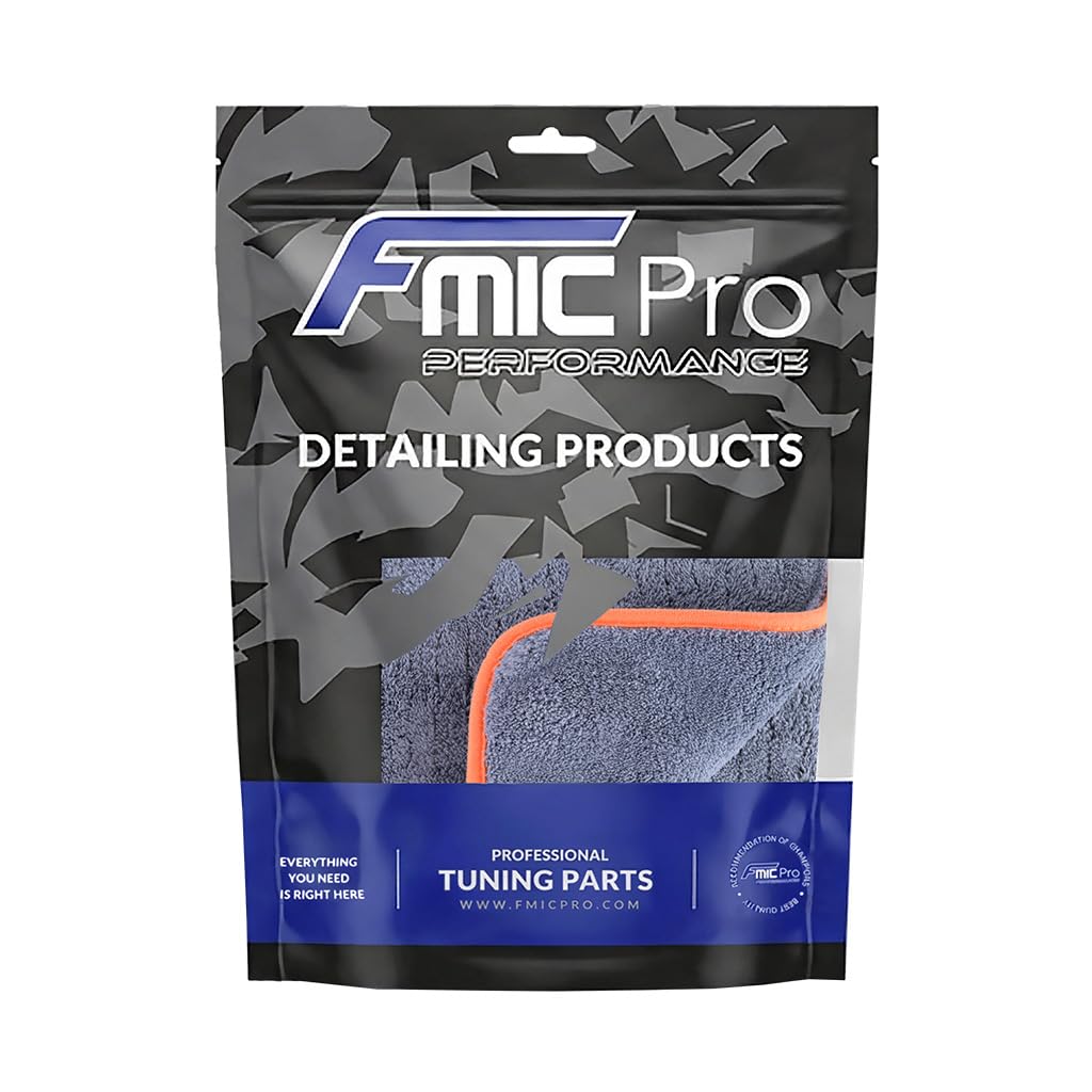FMIC.Pro Profi Auto Trockentücher 60x90cm 900 GSM - Höchste Saugfähigkeit & Lackschutz - Extra Flauschige Mikrofaser für schnelles Trocknen (3 Stück Spar-Set)
