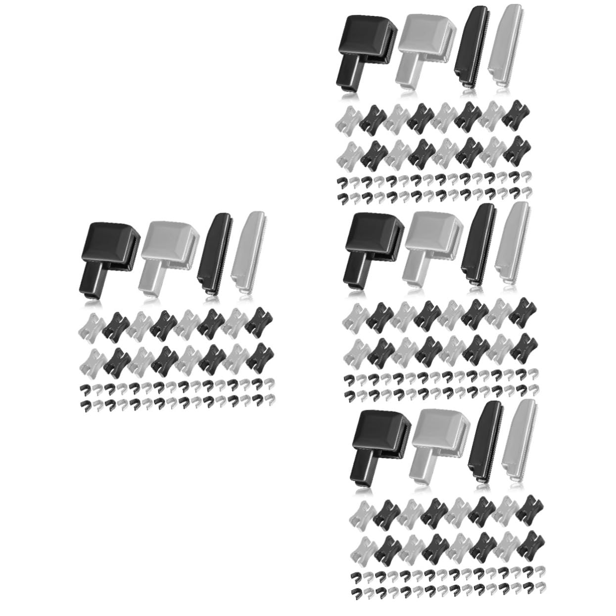 TEHAUX Mochila 4 Piezas hebilla de cremallera kit de reparación de retenedores de cremallera retenedor de reparación de costura zip abrigo chaqueta tope de cremallera reemplazar Saco