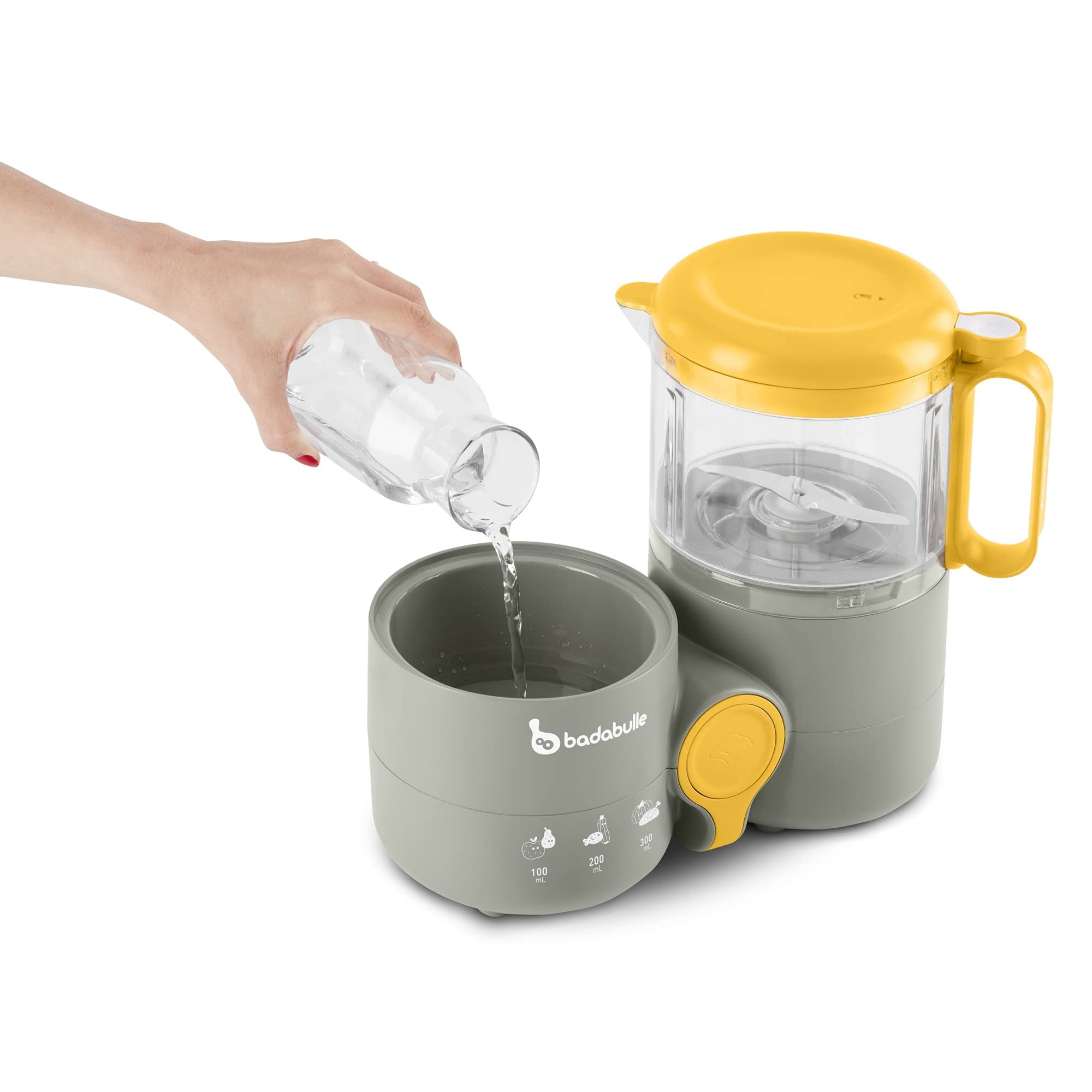 Badabulle B-Easy Robot Culinaire bébé 4 en 1 Cuisson vapeur douce, Mixage, Simple d'utilisation