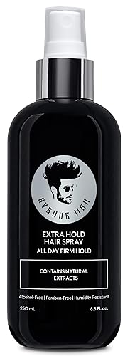 Avenue Man Hair Products - Spray para el cabello 8 onzas - Laca para el cabello de secado rápido y flexible durante todo el dĂa con extractos Avenue Man Hair Products - Spray para el cabello 8 onzas - Laca para el cabello de secado rápido y flexible durante todo el dĂa con extractos