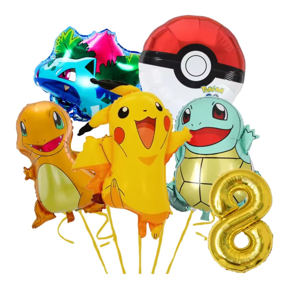 Pokémon Number/Numerical Balloons | Mix 1 | Eight — image 1