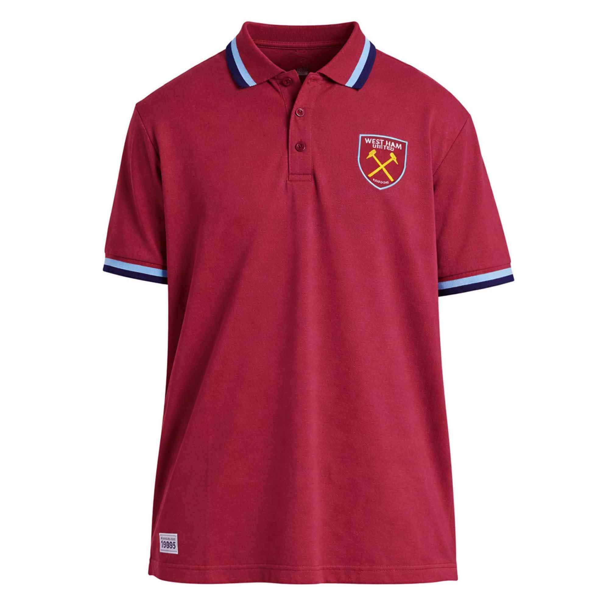 West Ham United FC Mens Polo Shirt, Official West Ham Football Crest Polo, Mens Hammers Crest Shirt, WHU Supporters Top Search This Page (UK, Alpha, XL, Regular, Regular) Multicolor