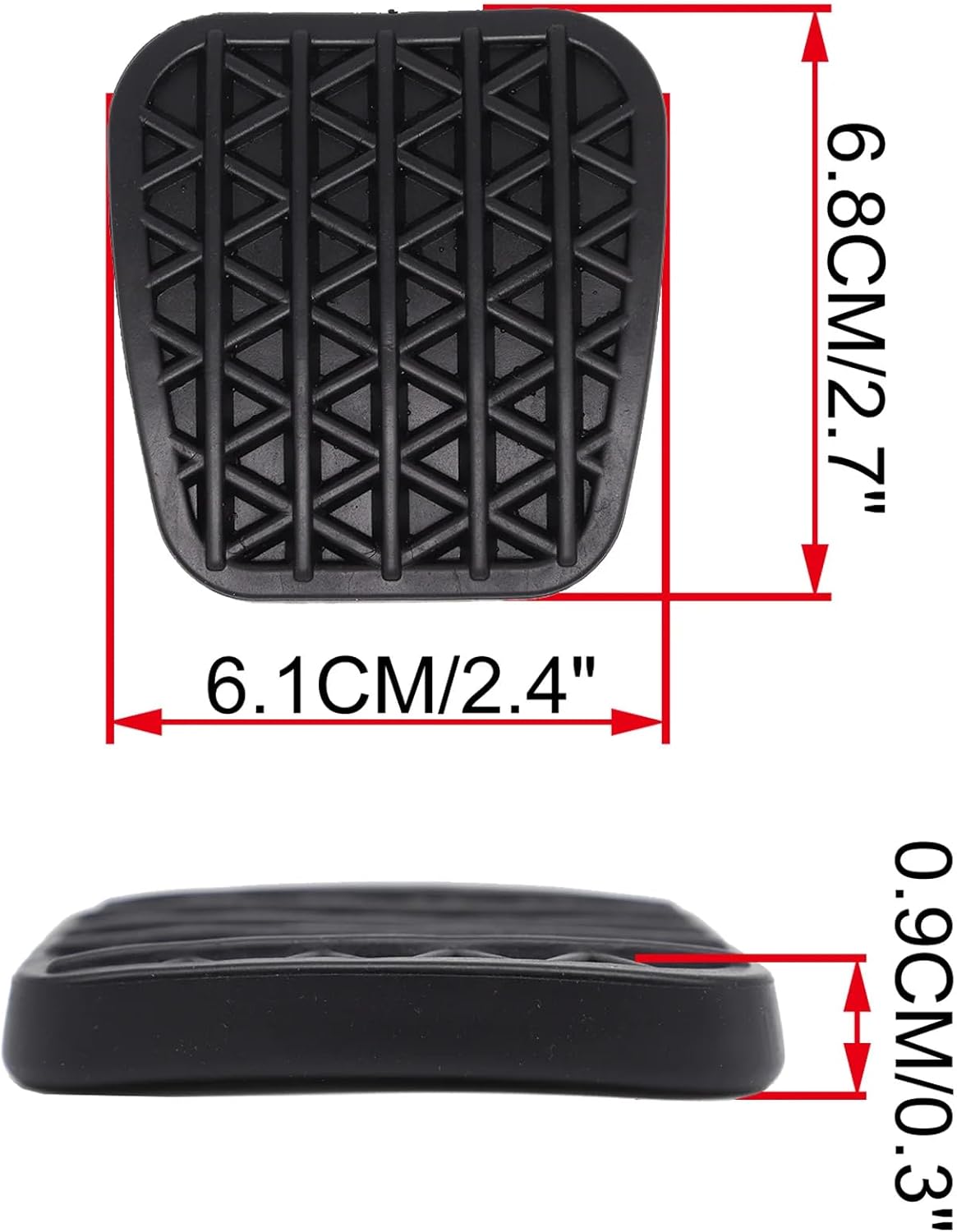 Brake Pedal Brake Clutch Pedal Pads for Vauxhall Astra G H Zafira A B 1998-2012, 1 Pair Rubber Pad Cover Car Foot Pedals Covers Replacement 560775