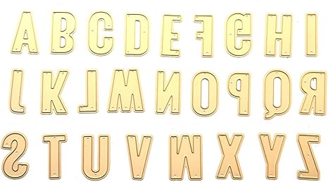 Amazon Co Jp トトハウス Toto House 英語のアルファベット 大文字 カード作り道具 切削ステンシル エンボス金型 テンプレート 手作りツール ダイカットテンプレート 切り抜き紙が作れる型 ホビー