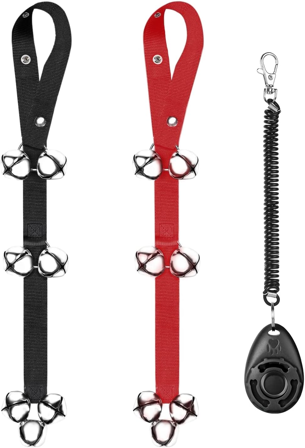 TIOVETY 2 Pack Dog Doorbells for Potty Training, 7 Extra