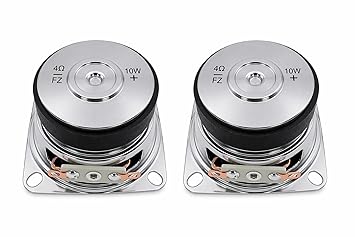 WRENS 2 Inch 10W Woofer Speaker 4 Ohm Mini Bass Driver High Sound for Bluetooth Home Car Audio System - Pack of - 2