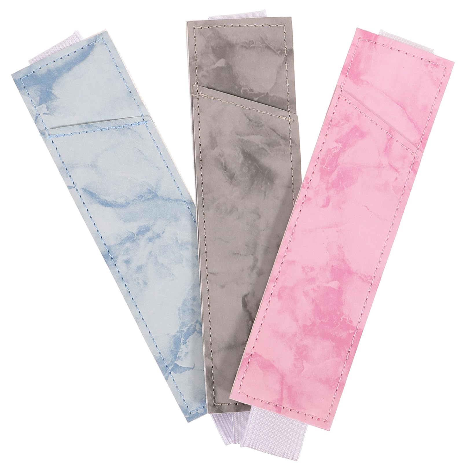DOITOOL 3 Set Portapenne Elastico Pu Da Custodia Per Penne Per Quaderni E Taccuini Design E Facile Colore Casuale 3 Pezzi*3