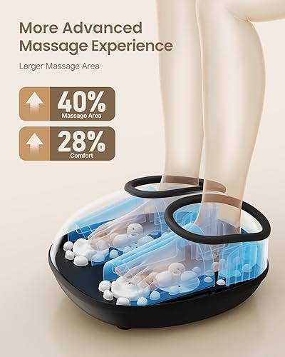 Miniatura 12 de RENPHO Shiatsu - Masajeador de pies con calor, masajeador de pies para aliviar la fascitis plantar, regalos de cumpleaños y Navidad para mujeres