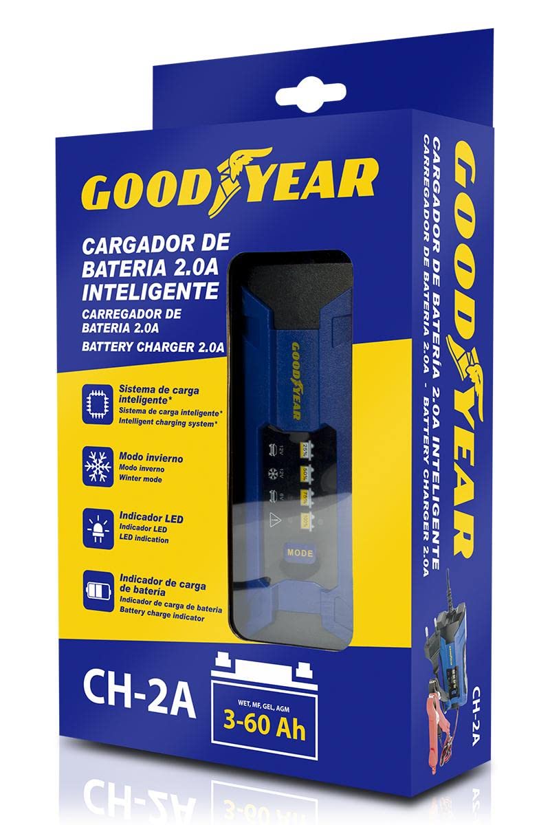 Goodyear Caricabatterie portatile per auto con indicatore LED 2.0A