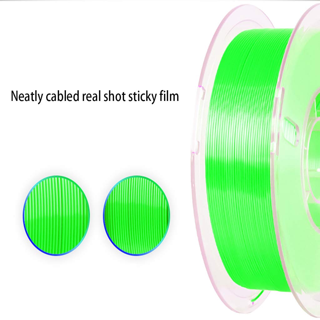 Przezroczysty żółty elastyczny TPU filament do drukowania 3D 1,75 mm, filament TPU 2,2 lb (1 kg), dokładność wymiarów +/- 0,03 mm
