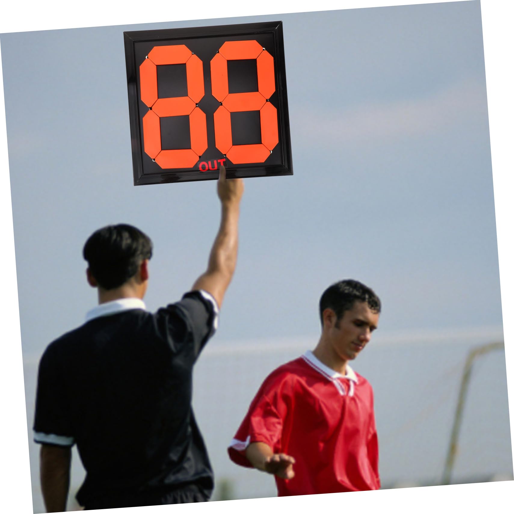 Yardwe Tabellone Sostituzioni Calcio Manuale Numeri, Segnaletica Pp | Arbitri, Gara e Partita, Cifre Chiare e Visibili, Gestione Cambi Rapida