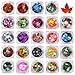 Produktbild 24 Farbe Ahornblatt Nagel Pailletten Holographische Herbst Nagel Pailletten Flocken für Nägel Blatt Nail Art Supplie Weihnachten Nagel Maniküre Decals Dekoration (Kit A)