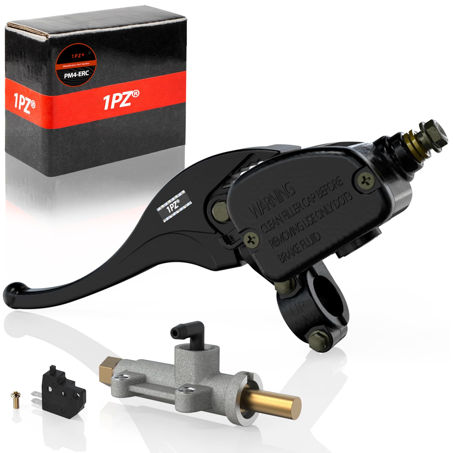 1PZ PM4-ERC Front Left Rear Brake Master Cylinder Replacement for Polaris Magnum 325 330 500 Sportsman 400 500 600 700 800 Scrambler 400 500 Trail Blazer 250 330 400 Xplorer 250 400