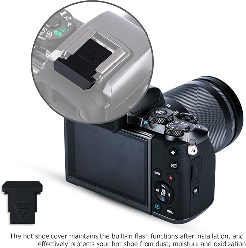 Miniatura 6 de Paquete de 2 tapas de montaje EF EF-S y tapa de lente trasera para Canon EOS 60D 70D 77D 80D 90D 2000D 4000D 5D Mark III IV 6D 7D Mark II 1DX Rebel