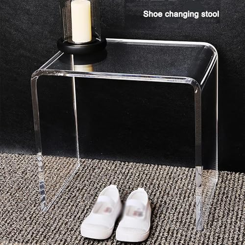 Banc de douche en plastique compact pour cabine étroite et dressing - 5