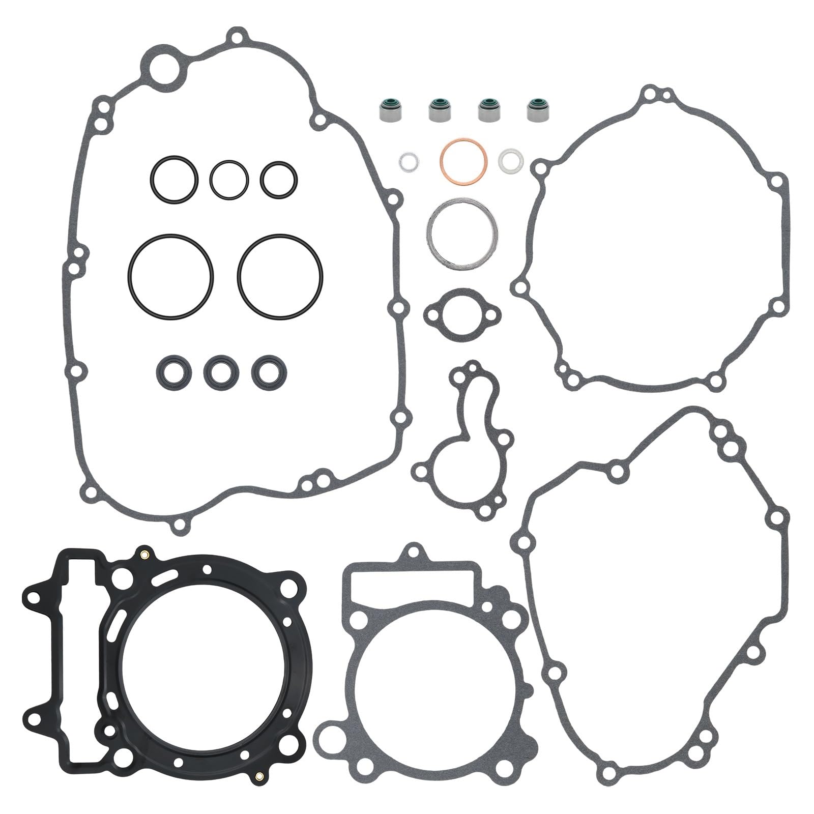 Junta De Motor De Moto Kit de juntas Juego motor extremo superior e inferior apto para Kawasaki Refacción