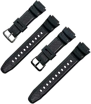 CASIO G-SHOCK 5524 ブラック ラバーベルト Genuine Casio Black Soft Rubber Watch Band Strap - G-Shock
