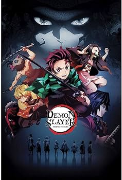 鬼滅の刃　USA版　ポスター Amazon.co.jp: DEMON SLAYER 鬼滅の刃 - 鬼滅/ポスター 【公式