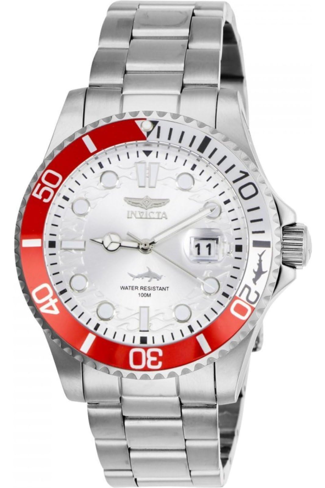 Invicta Silicone Pro Diver Analog Watch Silver Dial for Men - 44712, Black Band (B0CLHBMNM1) Amazon Price History, Amazon Price Tracker