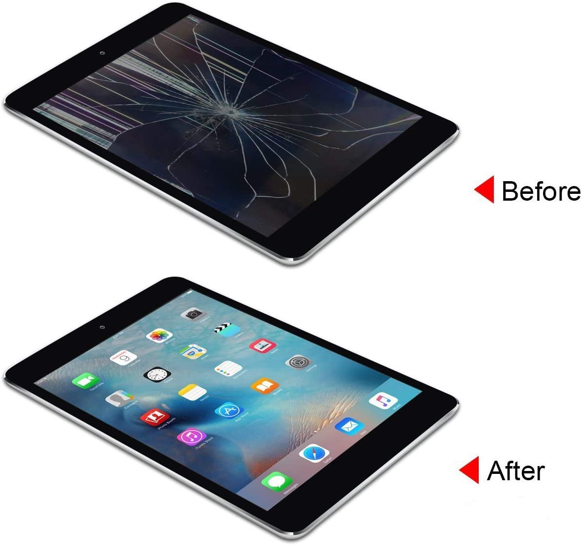 Amazon | SRJTEK For iPad mini 1 2 交換修理用のタッチスクリーン