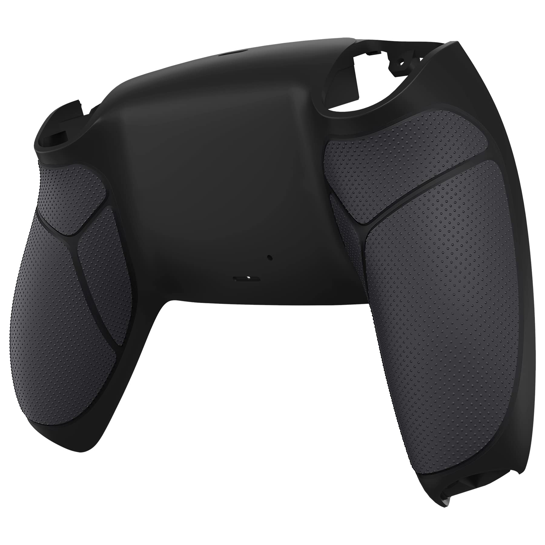 eXtremeRate Tylna Obudowa Dolna kompatybilna z ps5 Controller BDM-010/020/030/040/050/060, Replacement Gumowany Uchwyt Back Shell Cover dla ps5 Controller–Czarny
