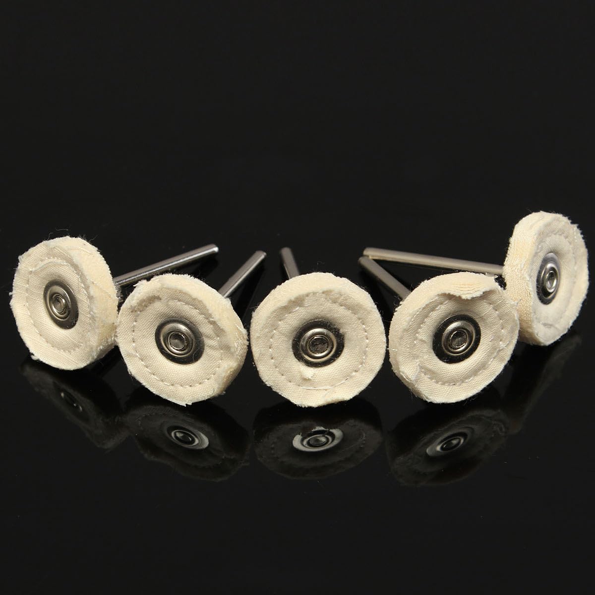 Cotton Buffing Wheel, Cotton Polishing Wheel Brush Heads 5 pcs 25mm for Jewelry