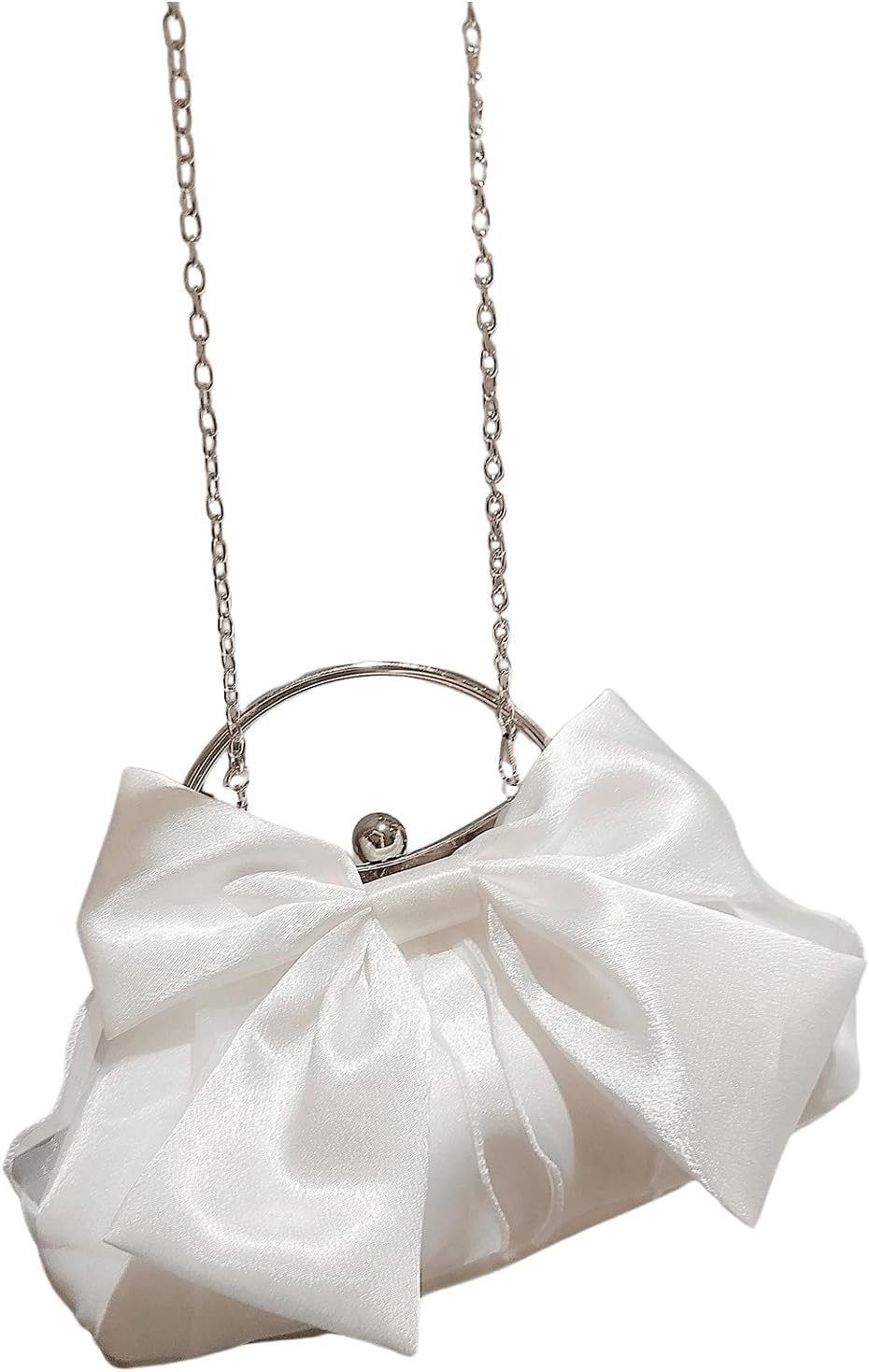 SweatyRocks Women's Cute Bow Decor Clutch Purse Evening Handbag Prom Crossbody Bags