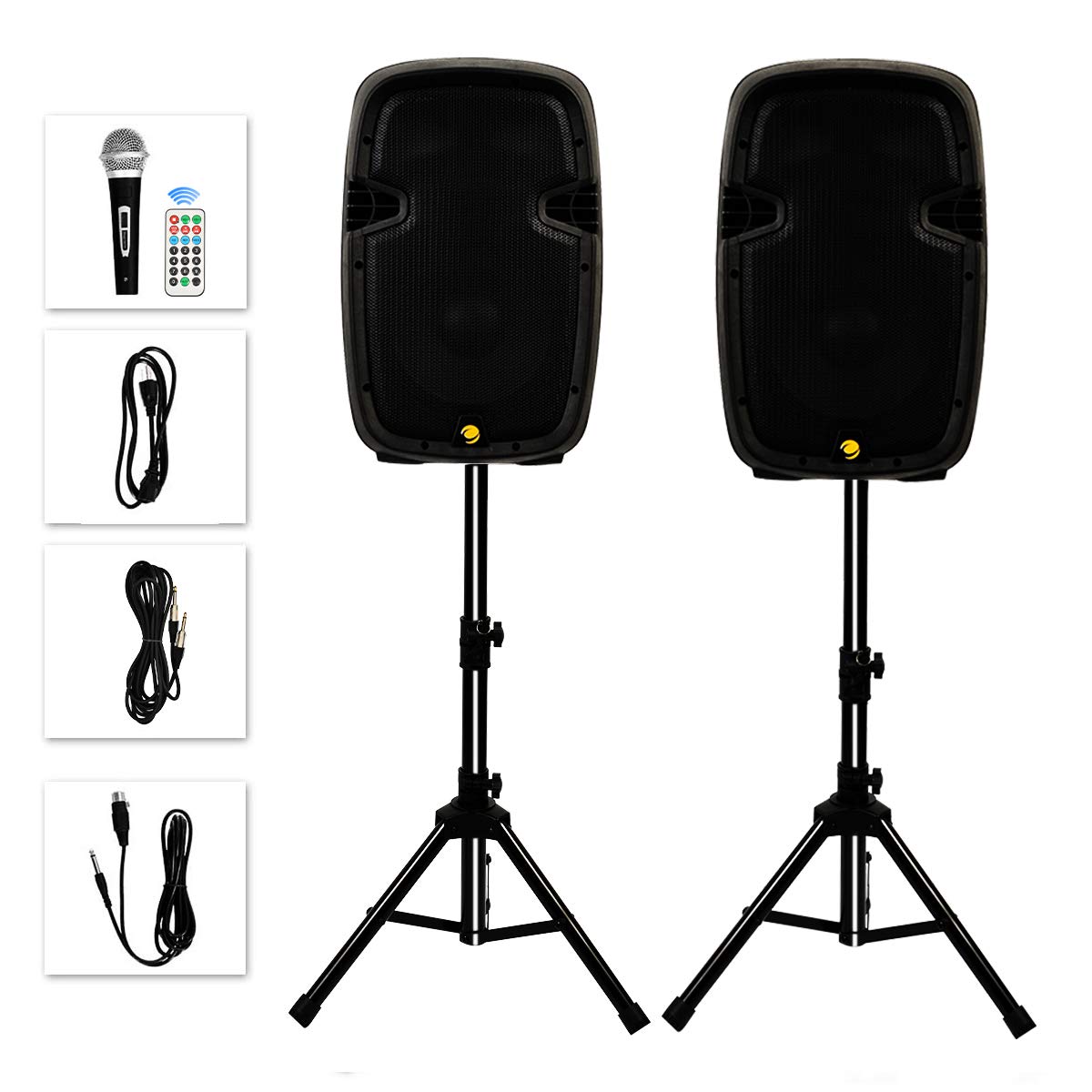 Buy La fete Dual 2Way 10'' 1600 Watt Powered PA Speaker System