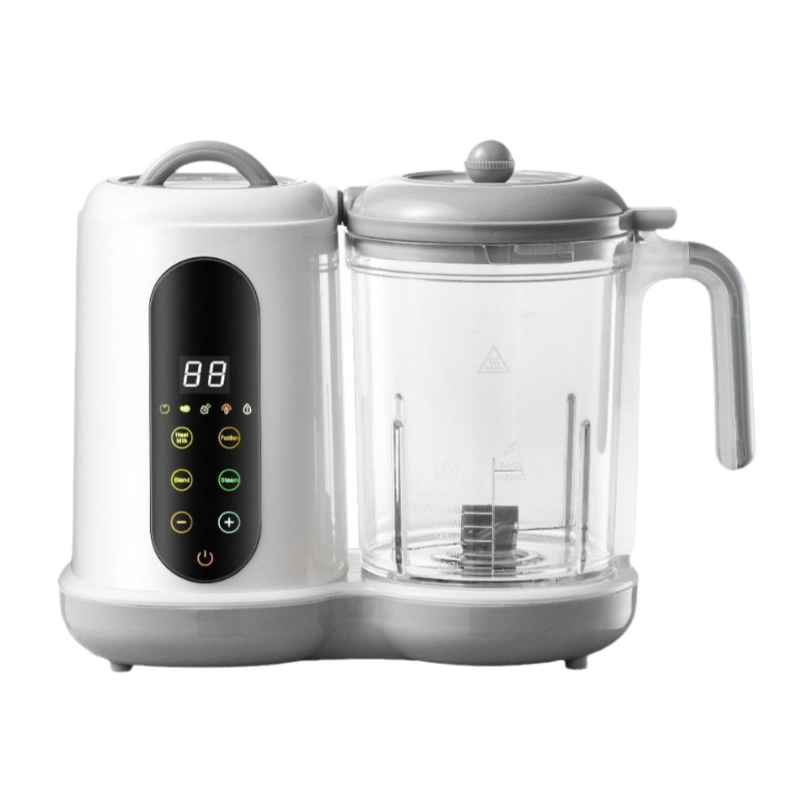 Batidora para Alimentos Infantiles con Pantalla Intuitiva, Capacidad de 400 Ml, Diseño Desmontable para Una Limpieza Rápida, Materiales