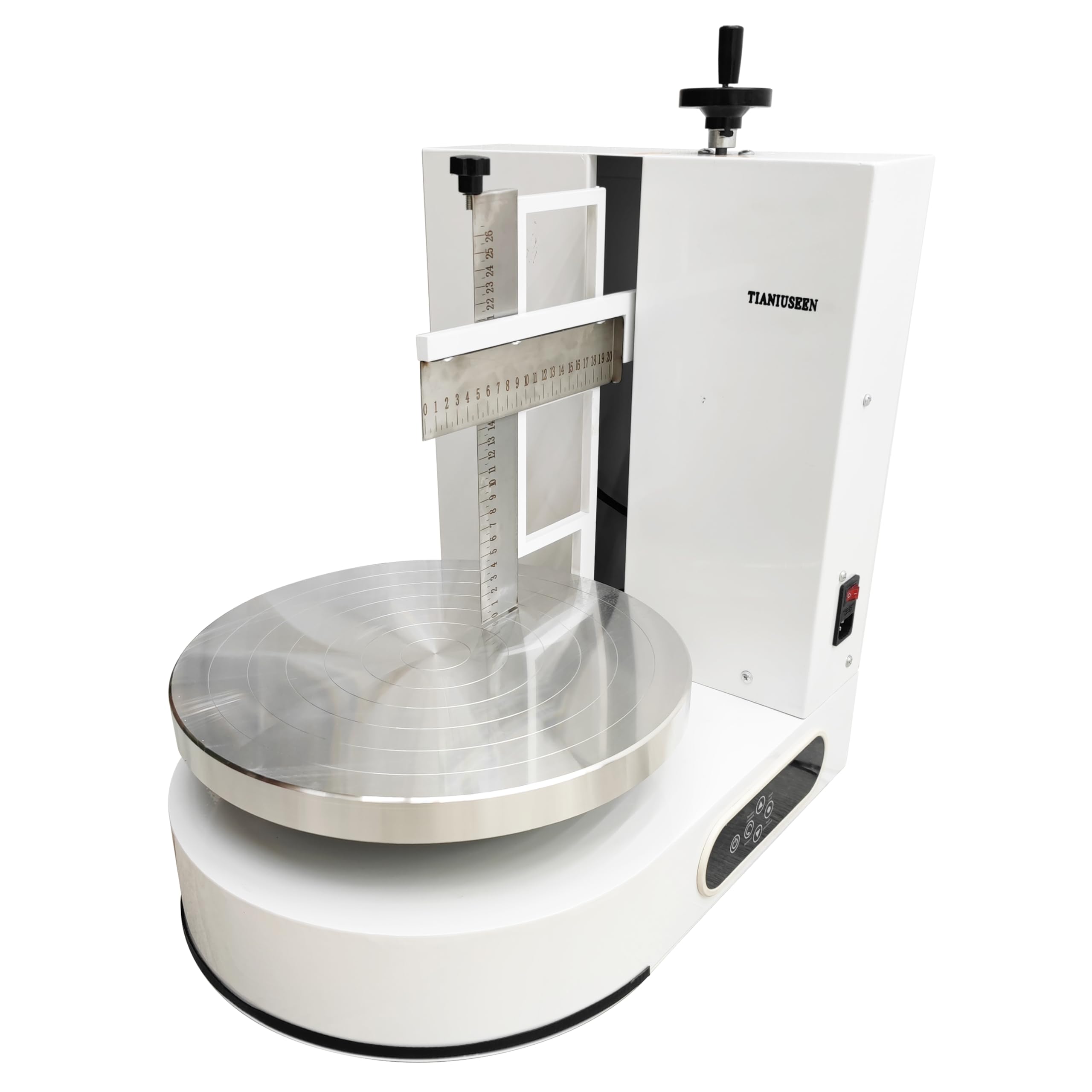 Tianiuseen 4-12inch Cake Cream Spreading Coating Smearing Machine White Decorating Scraping Butter Spreading
