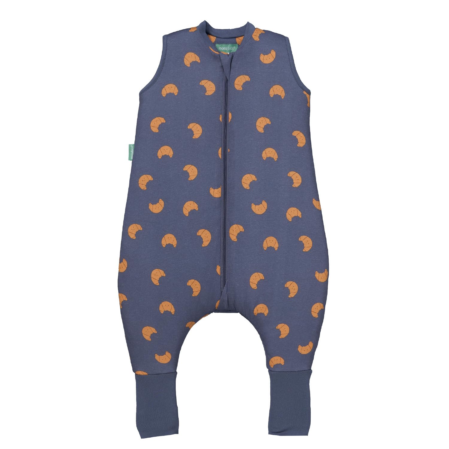Molis & Co Croissants Molis&Co - Baby Sleeping Bag With Socks Tog 2.5 - Toddler Sleeping Bags With Legs 2.5 Tog - Soft And Cozy Baby Wearable Blanket For Infants&Toddlers - 100% Cotton (Oeko-Tex) (, 3 Years)