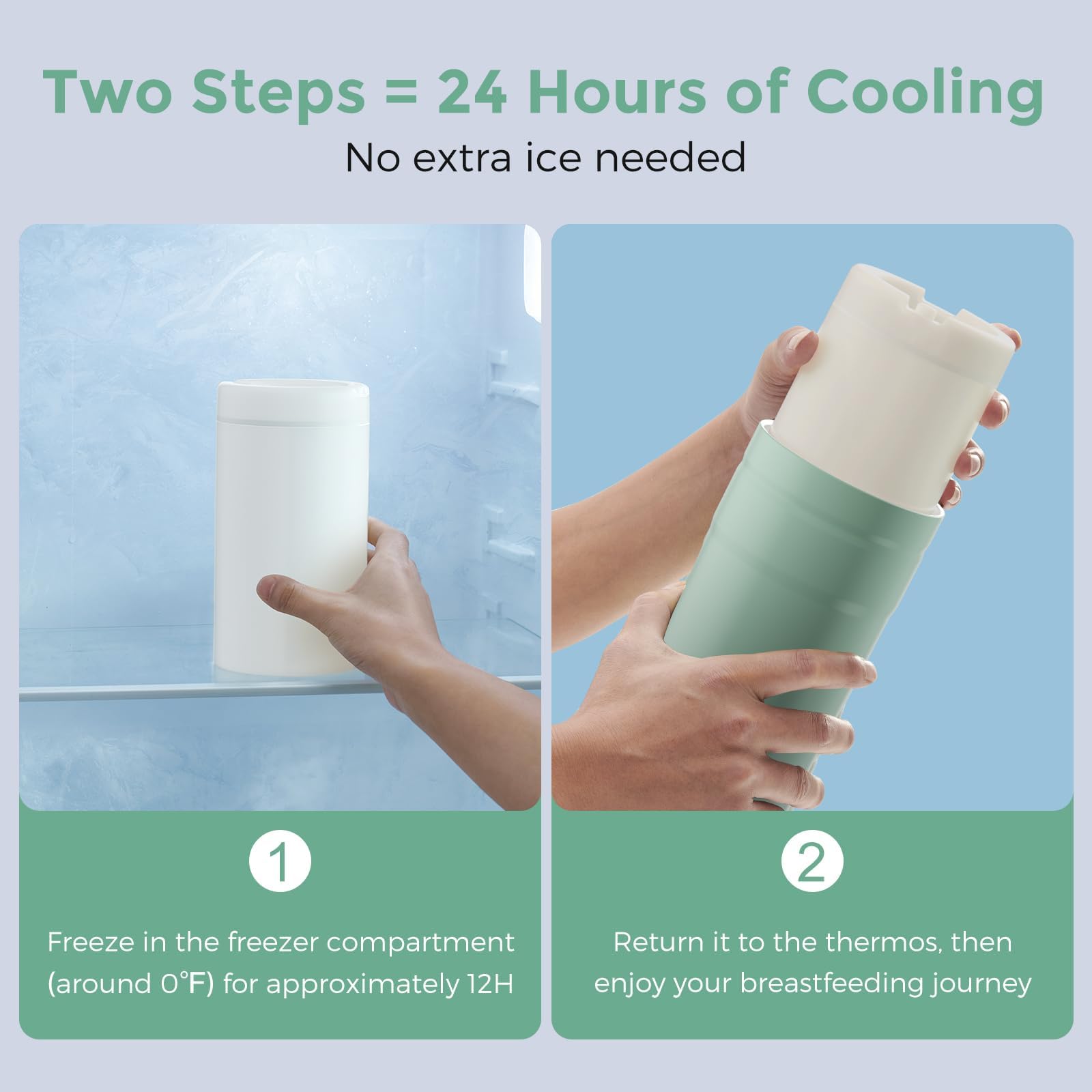 Momcozy Portable Breast Milk Cooler for Travel 24H Ice-Free Cooling Breastmilk Storage Bottles Container - Image 4