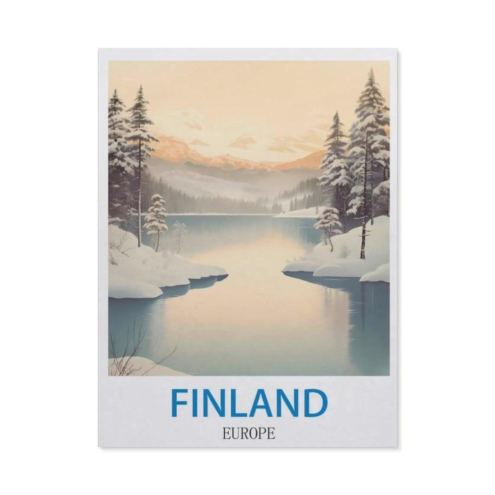 BEAYODKP DIY 5D Diamond Painting，Finland Europe（50x60cm）