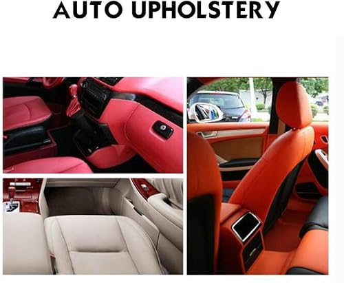 Miniatura 6 de Tela marina de vinilo de cuero sintético, almohadillas interiores de repuesto para barcos y techos, más suave y duradera (108 x 55 pulgadas, rojo)