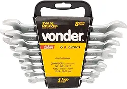 Vonder, Jogo De Chaves Fixas, Com Suporte Plástico, 6 Mm A 17 Mm.