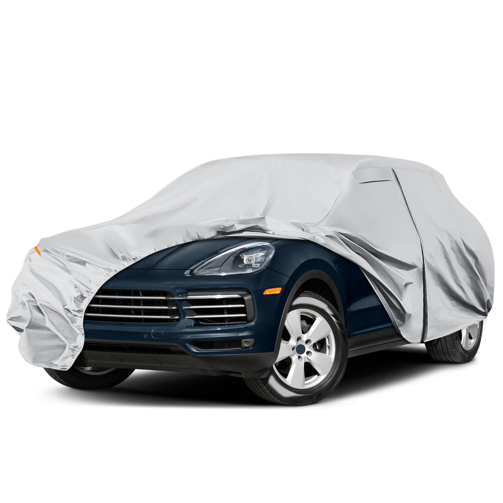 Cubierta impermeable para Porsche Cayenne 2009-2025, funda para todo clima con cierre de cremallera, resistente al viento, gris