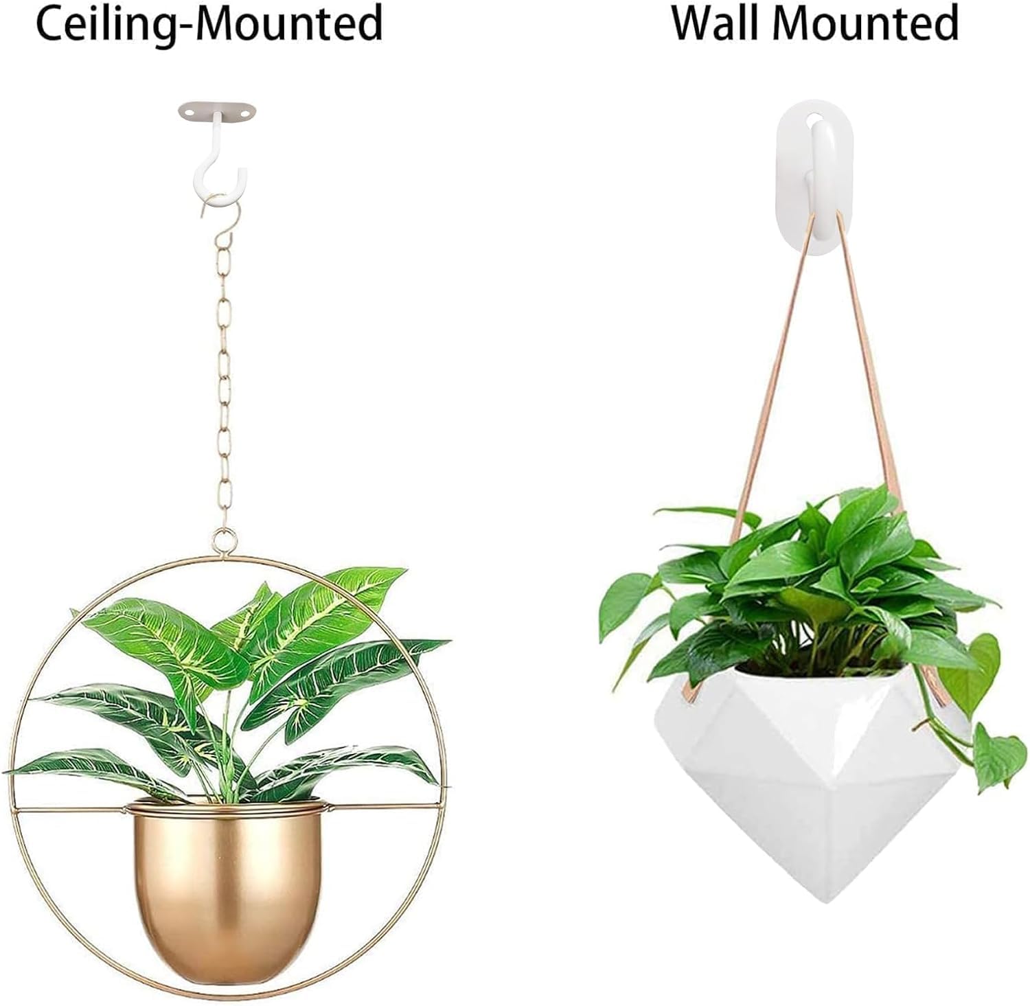 Metal Ceiling Hooks - Hang Plants & Lights -3
