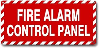 Fire Alarm Control Panel Sign 4.5 x 10 Inch 40 Mil Thick Aluminum Reflective Sign UV Protected Water Proof