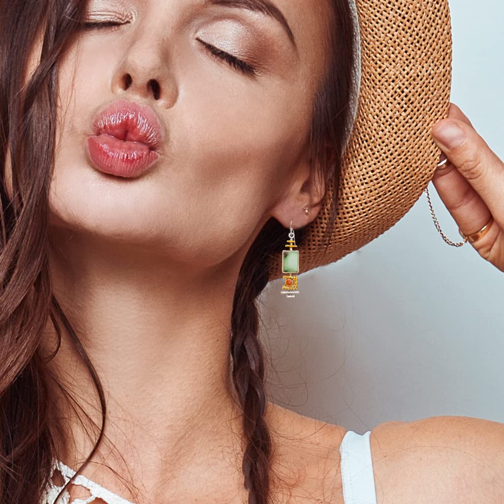 SPUNKYsoul Stylish Handmade Botique Boho Lightweight Earring Vintage Artsy Jewelry for Women2