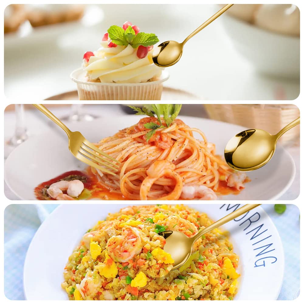 Amazon | 20pcsステーキフォーク ステーキナイフ スプーン ステンレス