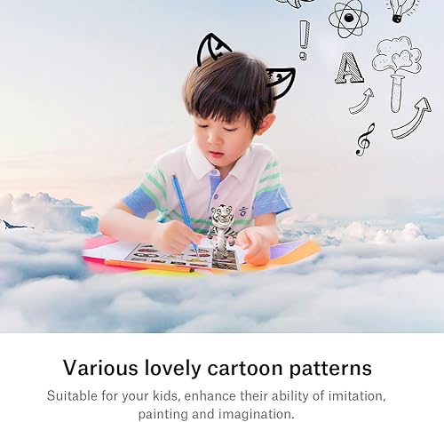 Miniatura 3 de 20 plantillas de dibujo de bolígrafo de impresión 3D que incluyen 40 diseños diferentes de dibujos animados, moldes de dibujo 3D para bolígrafo de