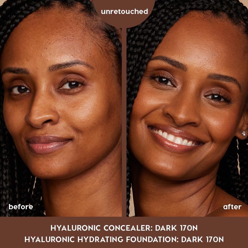 ColourPop Pretty Fresh Creamy Concealer - Full Coverage Concealer with a Natural Finish - Formulated with Hyaluronic Acid & Coconut Water for Instant Hydration - Dark 170N (0.3 oz) - Image 3