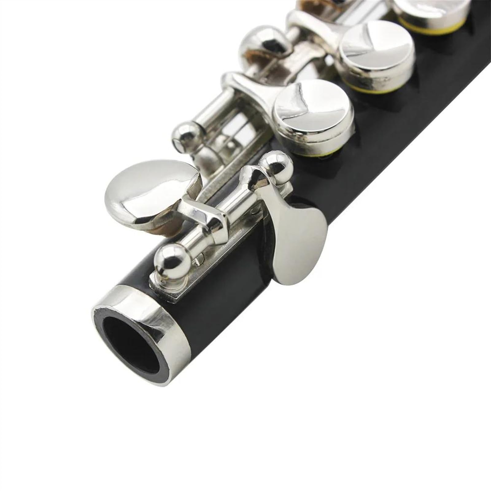 Piccolo De 16 Teclas, Flauta De Medio Tamaño C, Cuproníquel, Plateado, Piccolo Con Estuche Piccolo Flauta Travesera Kit